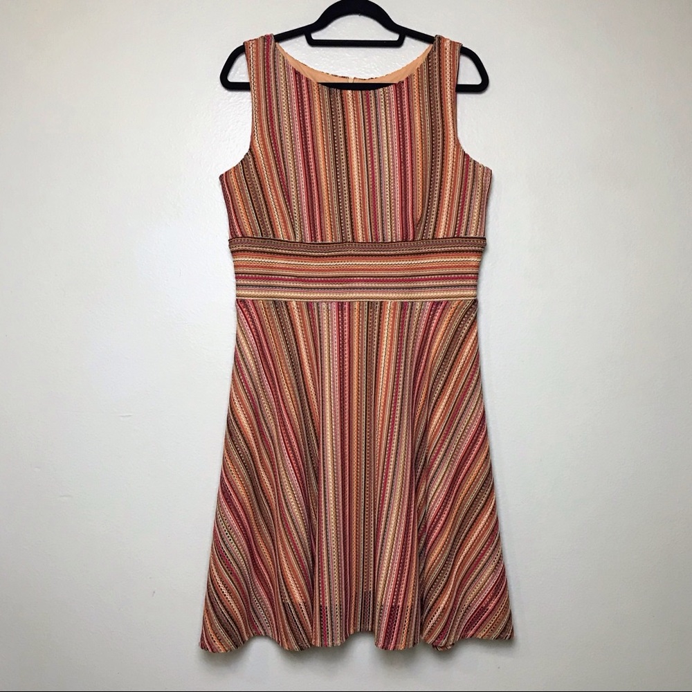EUC Julian Taylor Midi Knit Dress Sleeveless 12